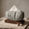 深灰單層面紙盒布褶外觀