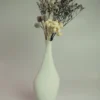 珍珠透明曲線花瓶搭配花材